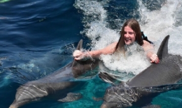 Coni disfrutando de Cozumel