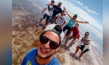 Tincho y sus amigos, Salar de Uyuni, Bolivia.