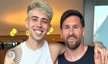 Tras el encuentro con Nicki Nicole, Lionel Messi recibió en su casa de Rosario a Luck Ra