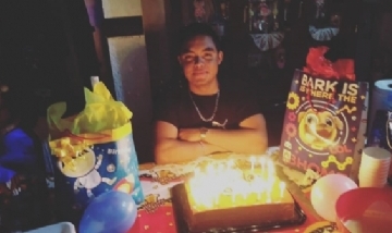 Iván festejando su cumple en México.