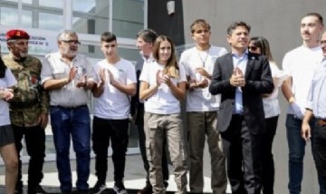 Kicillof inauguró el nuevo edificio de la Escuela Técnica N° 2 de Ramallo