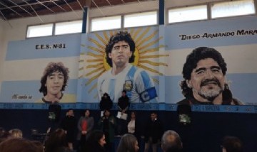 "Diego Armando Maradona", el nuevo nombre de la Escuela Secundaria N° 81 de González Catán