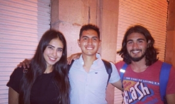 Gabriel y sus amigos en Zacatecas, México.