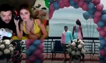 Una pareja de streamers brasileños anunciaron el sexo de su bebé de una manera muy peculiar