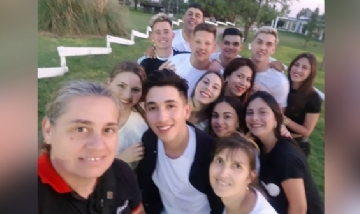 Los chicos de la promo 2019 de Junturas, Córdoba.