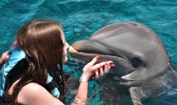 Coni disfrutando en Cozumel, México.