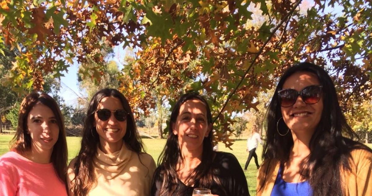 Soledad,Candela, Mariana y Lorena en Villa Elisa, La Plata.